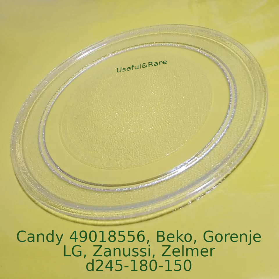 Tray d245 for microwave oven Candy, Beko, Gorenje, LG, Zanussi, Zelmer