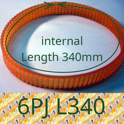 Planer machine drive V-Belt 6PJ350 (L340)