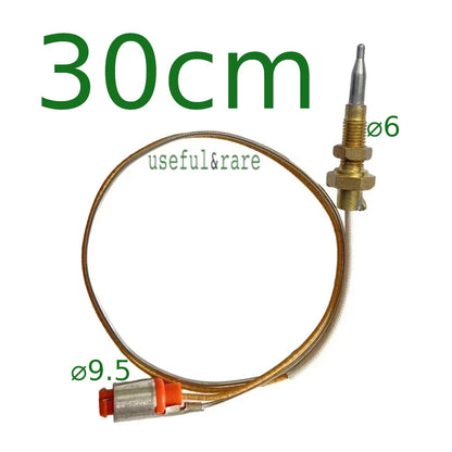 Gas appliances thermocouple L60cm thread ø6 + plug 9.5 mm