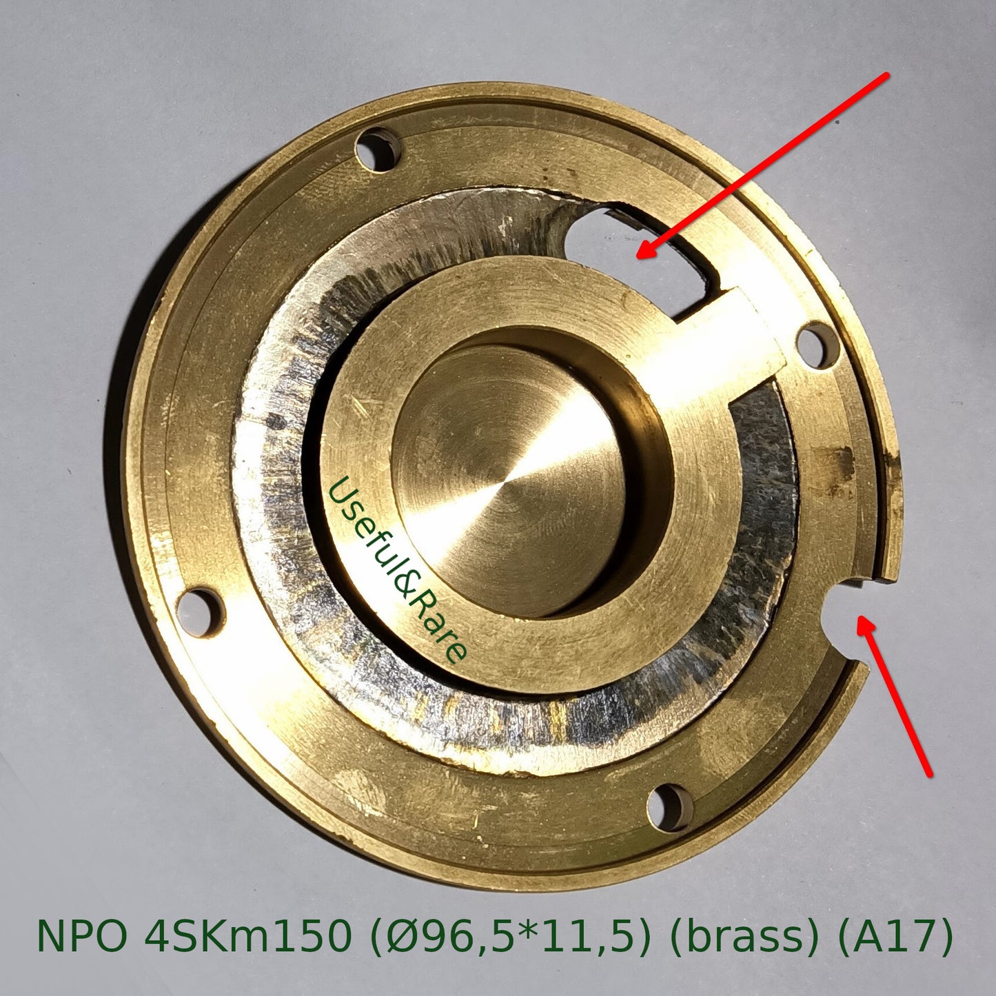 Flange of the upper working chamber of the submersible pump NPO 4SKm150 (Ø96.5*11.5) (brass) (A17)