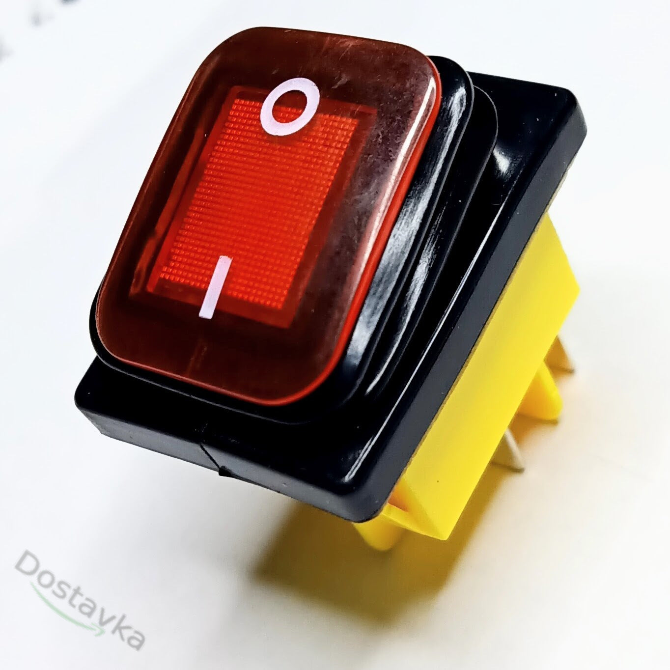 KCD4-201N-B switching pushbutton on loads up to 30 amperes 4-pin