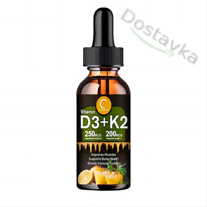 Vitamin D3 K2 Capsules - 20,000 IU for Healthy Bones, Teeth and Cardiovascular Health
