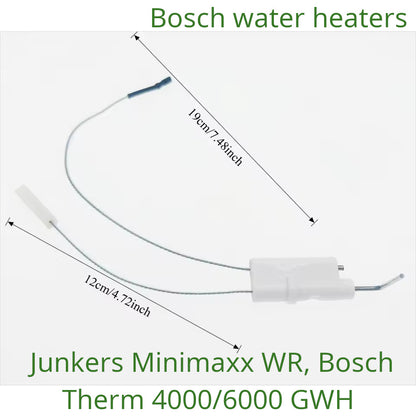 Bosch Gas Water Heater Ignition Electrode WR, Therm 4000 (87081070130)
