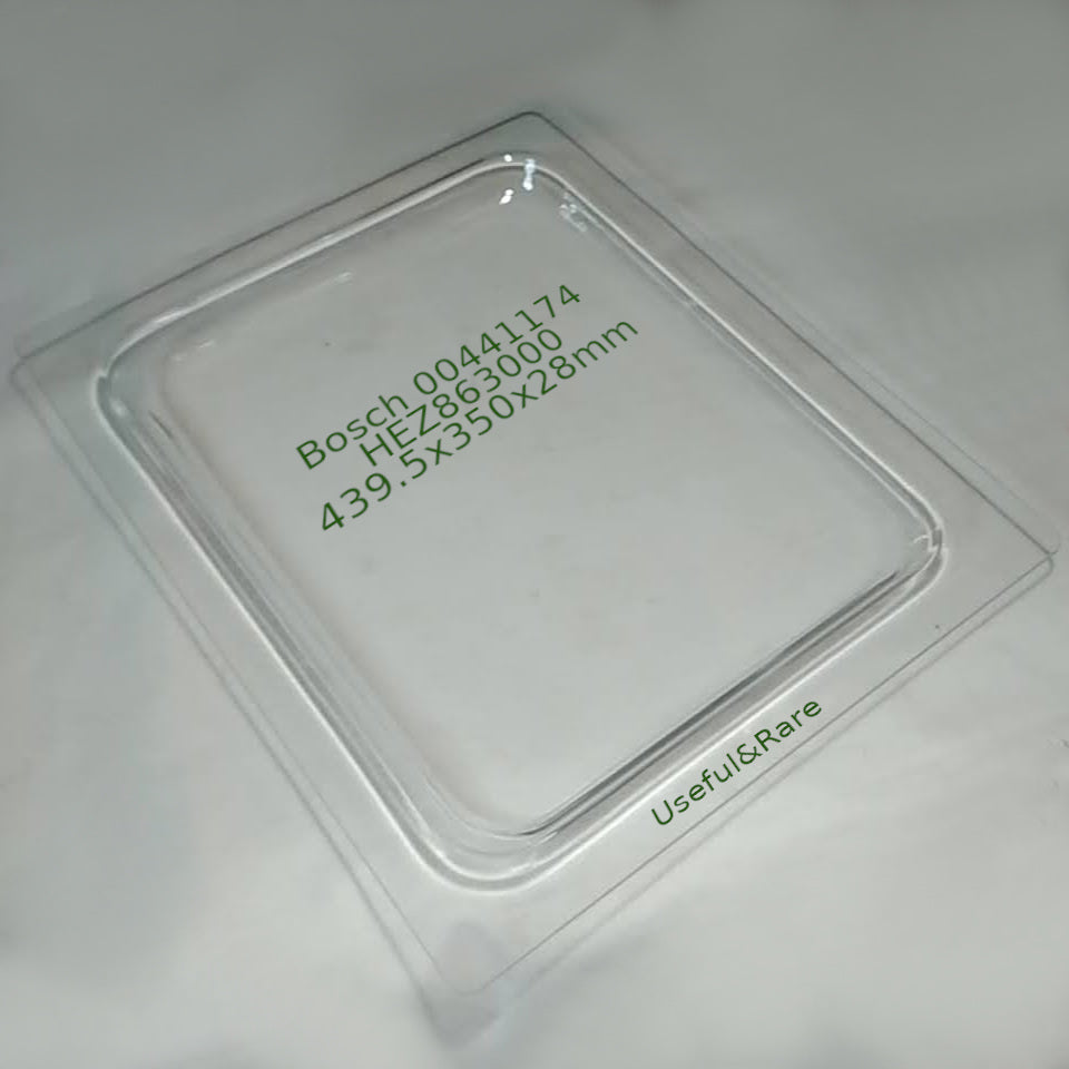 Glass Baking Tray HEZ863000 439.5x350x28mm for Bosch Oven
