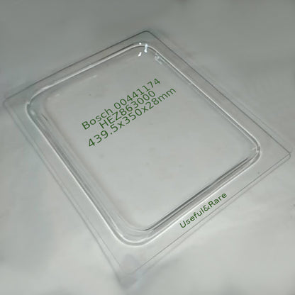 Glass Baking Tray HEZ863000 439.5x350x28mm for Bosch Oven