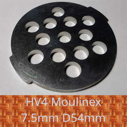Moulinex HV4 Meat grinder grid 7.5mm D54mm (2 protrusions)