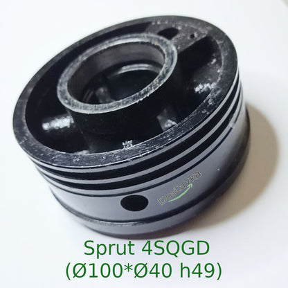 Flange shield for well pump Sprut 4SQGD (Ø100*Ø40 h49) (pressed strip) (chavun) (A36)