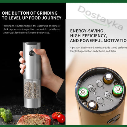 Electric Spice Mill Salt And Pepper Grinder With Adjustable Coarseness KYMQ-43B-01