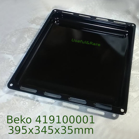 Enameled baking tray 395x345x35mm for Beko oven
