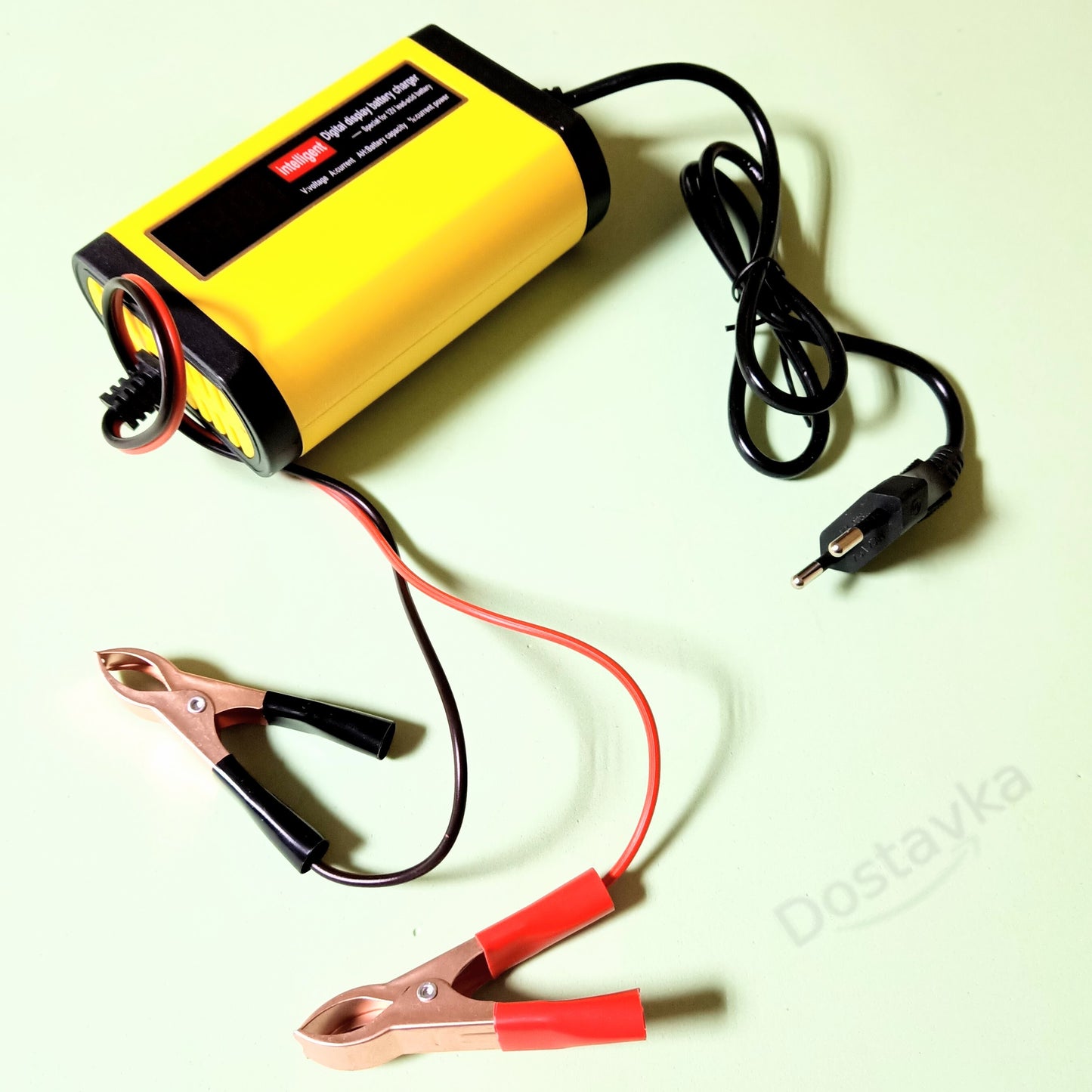 Foxsur FBC122408D 12V 8A/24V 4A Yellow Automatic Pulse Car Battery Charger