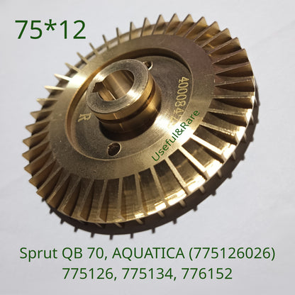 Impeller 75*12 for vortex pump Sprut QB 70
