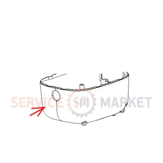 Bottom part of the body SS-996274 for Tefal multicooker