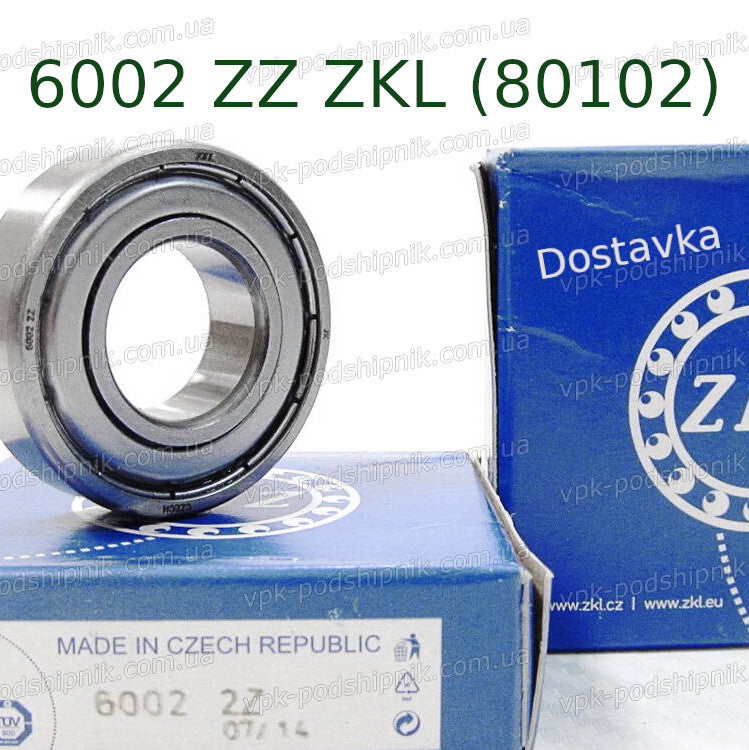 Bearing 6002 ZZ ZKL (80102) (15x32x9)