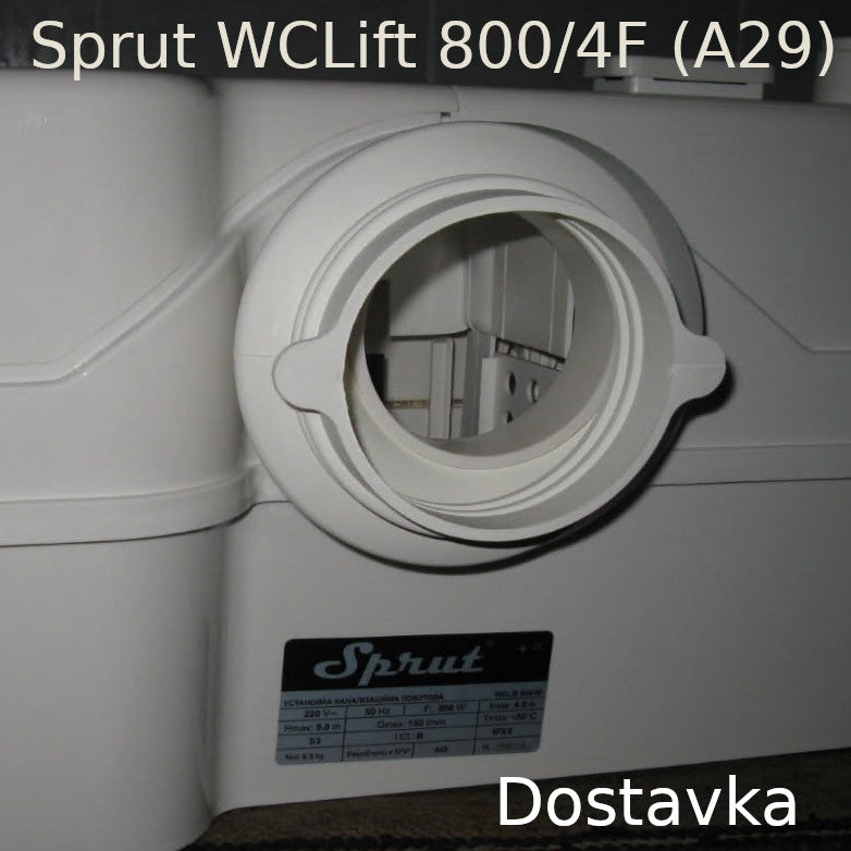 Toilet pipe of sewage pump Sprut WCLift 800/4F (guma) (A29)