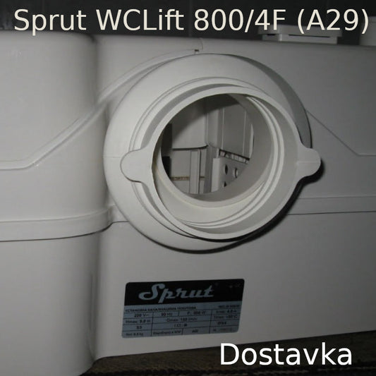 Toilet pipe of sewage pump Sprut WCLift 800/4F (guma) (A29)