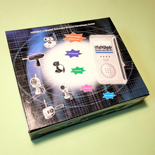 Wireless video surveillance 2.5" TFT LCD home digital monitor with 4 channels 2.4 GHz