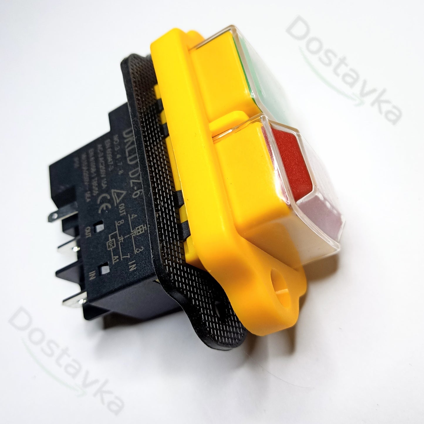 Yellow Machine Tool and Concrete Mixer Switch (5-pin)