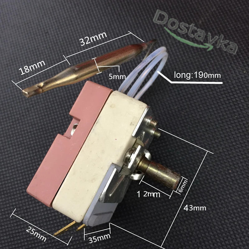 Plastic pipe soldering iron thermostat WHD-320E (light) 16A tube 5mm