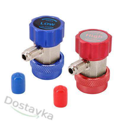 Set of refueling couplings VALUE VHF-SA VHF-A (low + high pressure) quick-release (1/4" SAE)