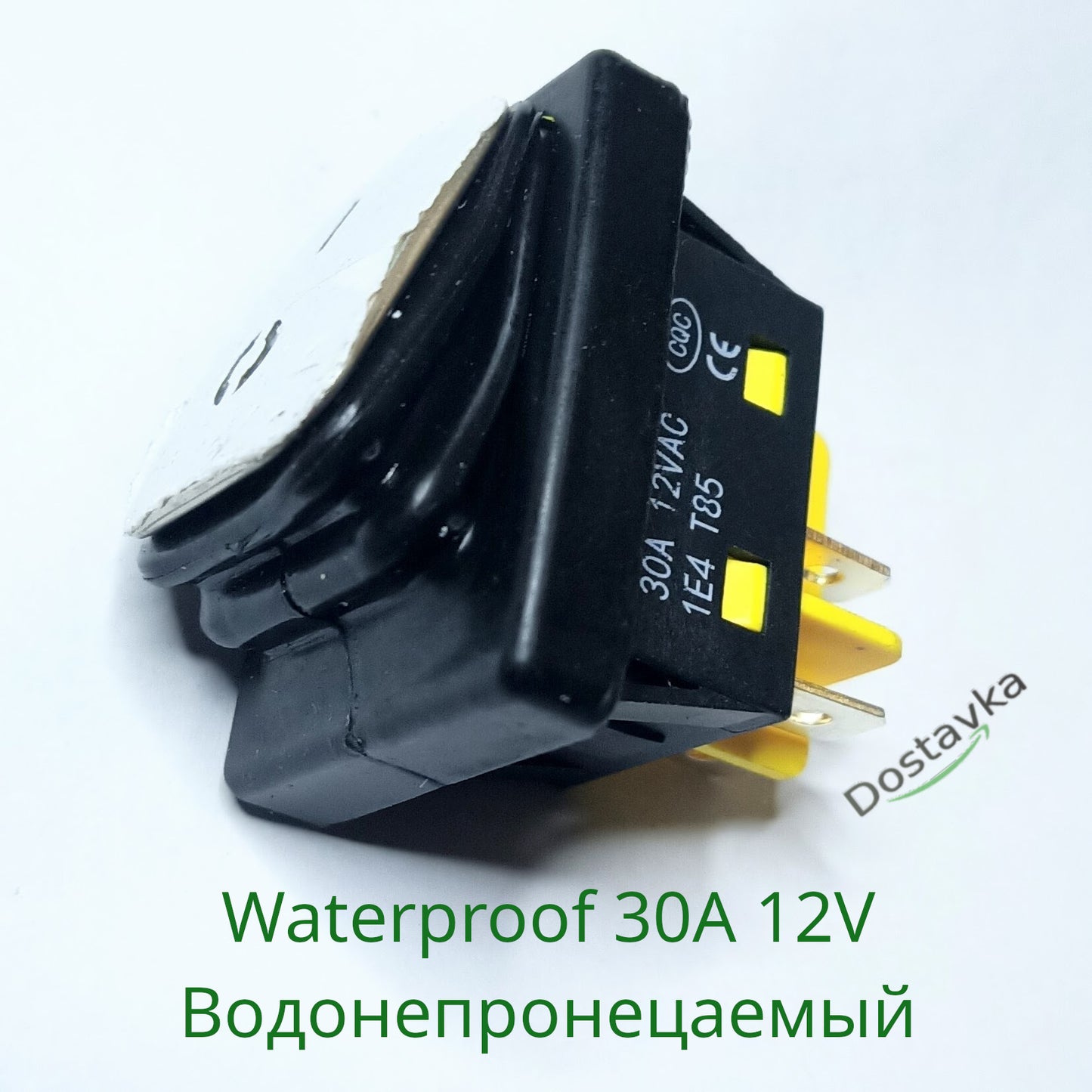 Waterproof Rocker Switch KCD4 30A (Stainless Steel) 250VAC 12v LED 4pin On/Off IP67