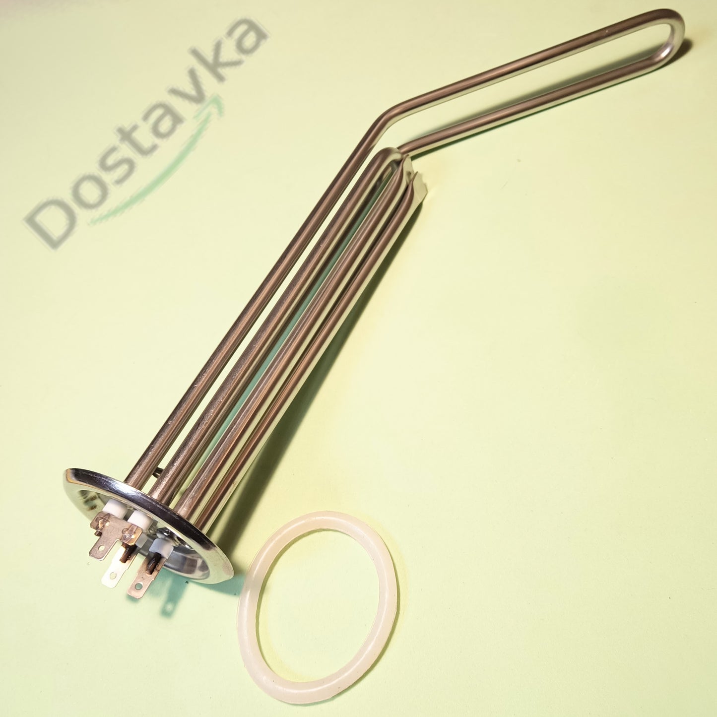 Water heater boiler heating element 2000W (stainless steel) L=280mm, flange 72mm (anode M6)
