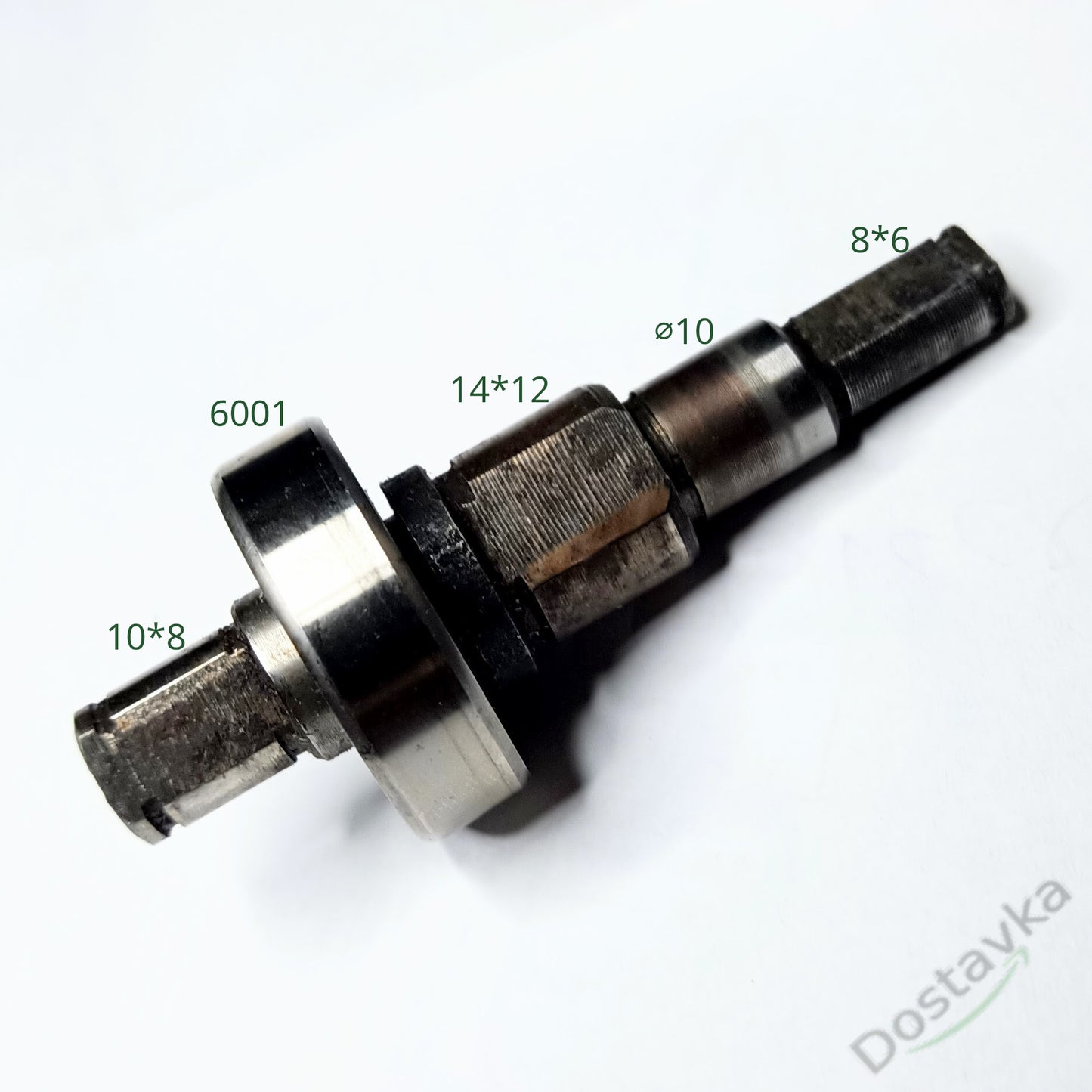 Шпиндельный вал L66  w8*6 10*8 d10 шлифмашины пилы дрели
