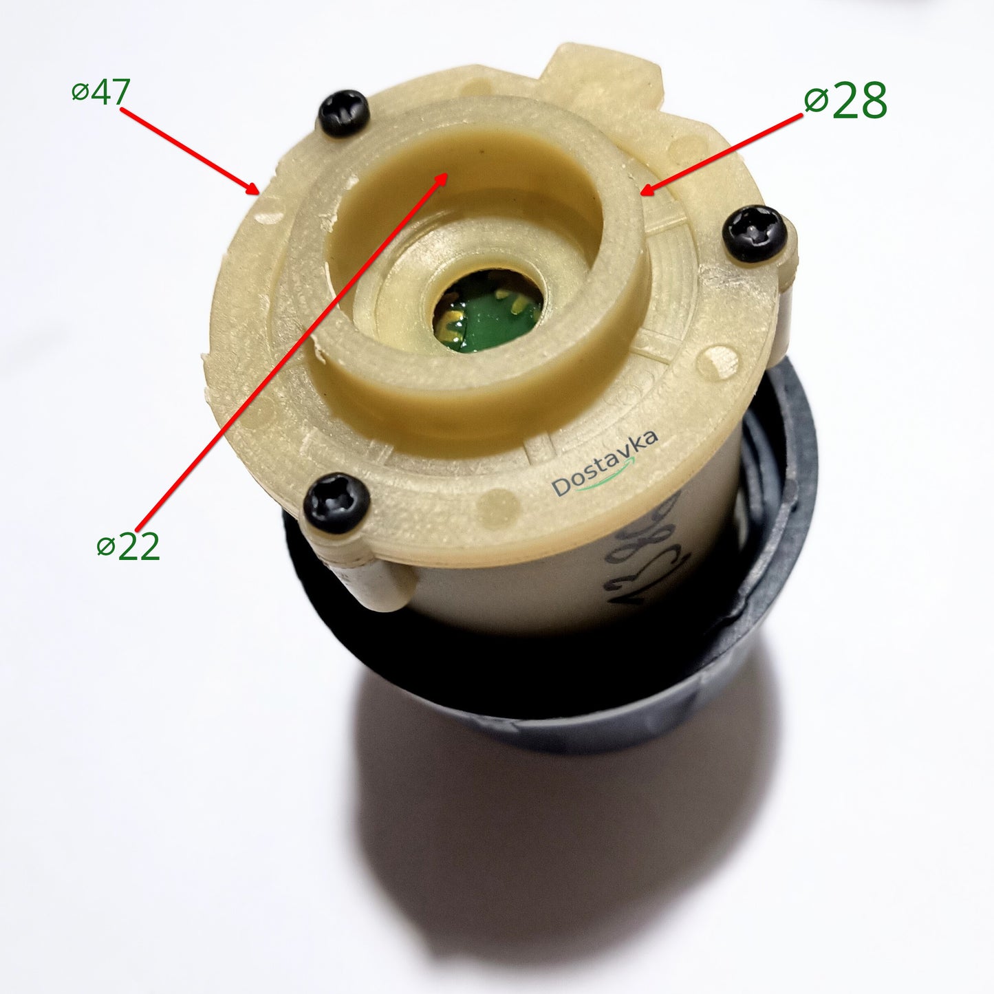 Mains electric screwdriver gearbox 26 mm 3 screws Ø48