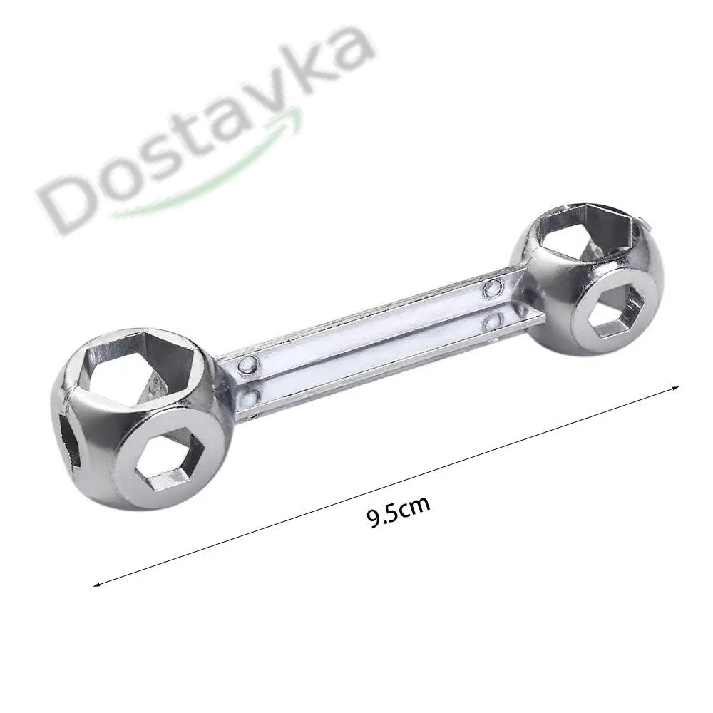 Dogbone Shaped Universal Bicycle Repair Wrench (10 in 1: 6 to 15)