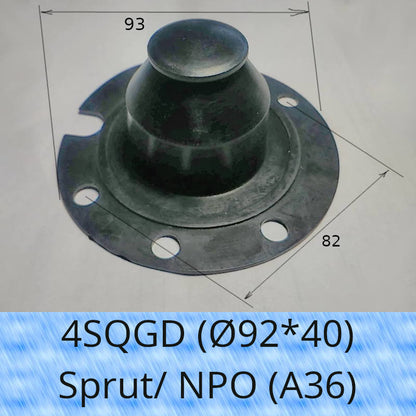 4S QGD (EPDM) submersible pump valve diaphragm 82*93