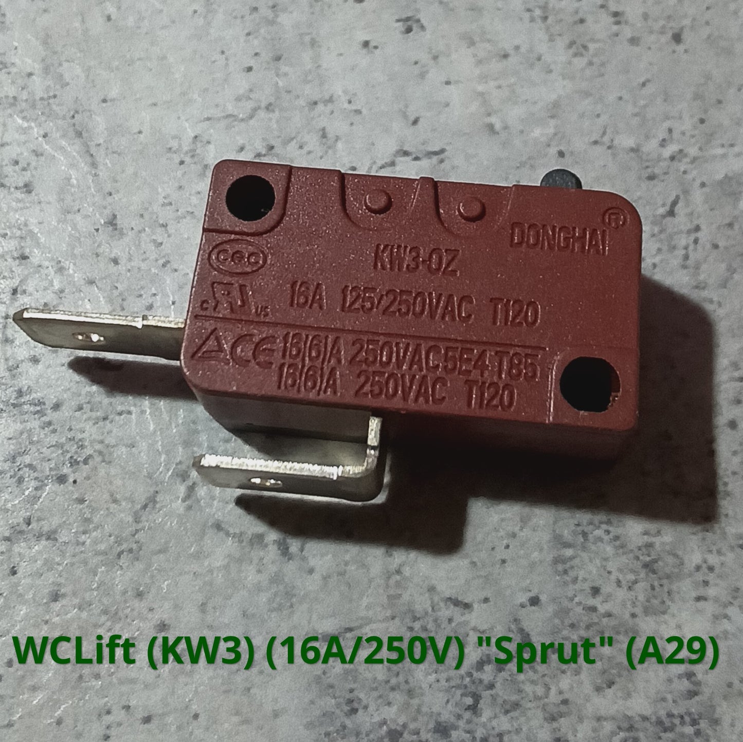 Microswitch (KW3) (16A/250V) (A29) for Sprut WCLift pump