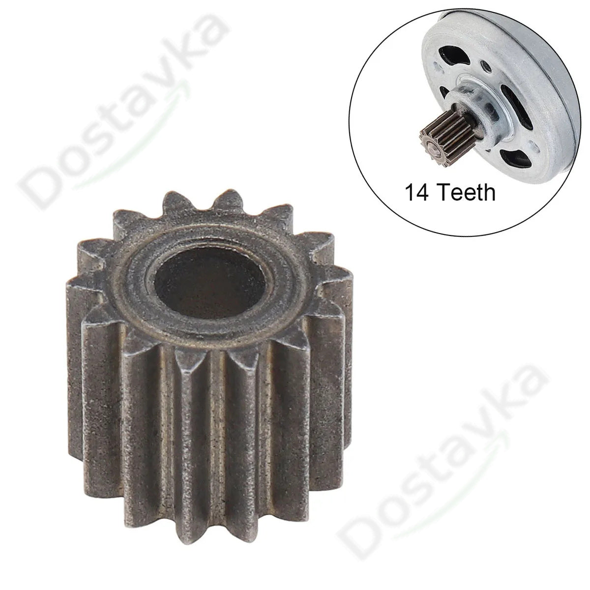 Drill Gearbox Gear (14 Teeth, 3mm Shaft)