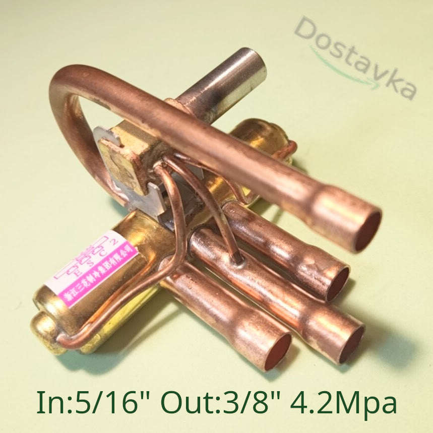Air conditioner 4-way valve DHF-5/DSF-4 (solenoid) 8mm/10mm 