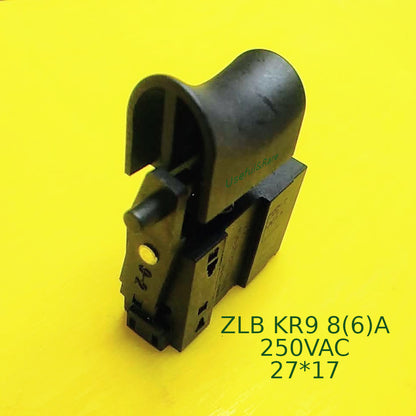Wired Drill/Screwdriver trigger switch ZLB KR9 8(6)A 250VAC 27*17
