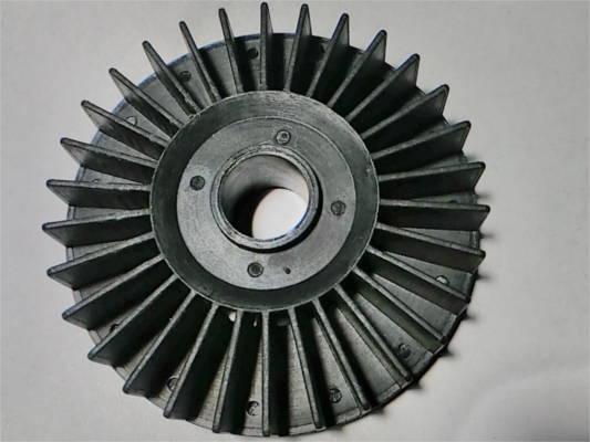 Impeller d12*62 for cooling the grinder engine with a draft