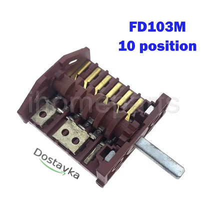 Baumatic oven Rotary selector switch FD103M AC 250V 16A 10 positions