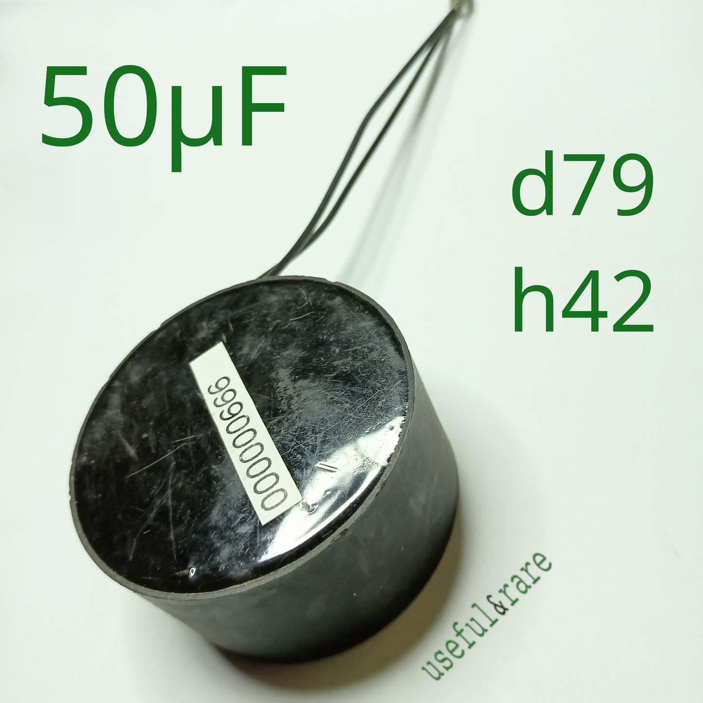 Capacitor 50 uF d79*h42 for drain pump Sprut W2200 D (wires) (oil) (A05/016)