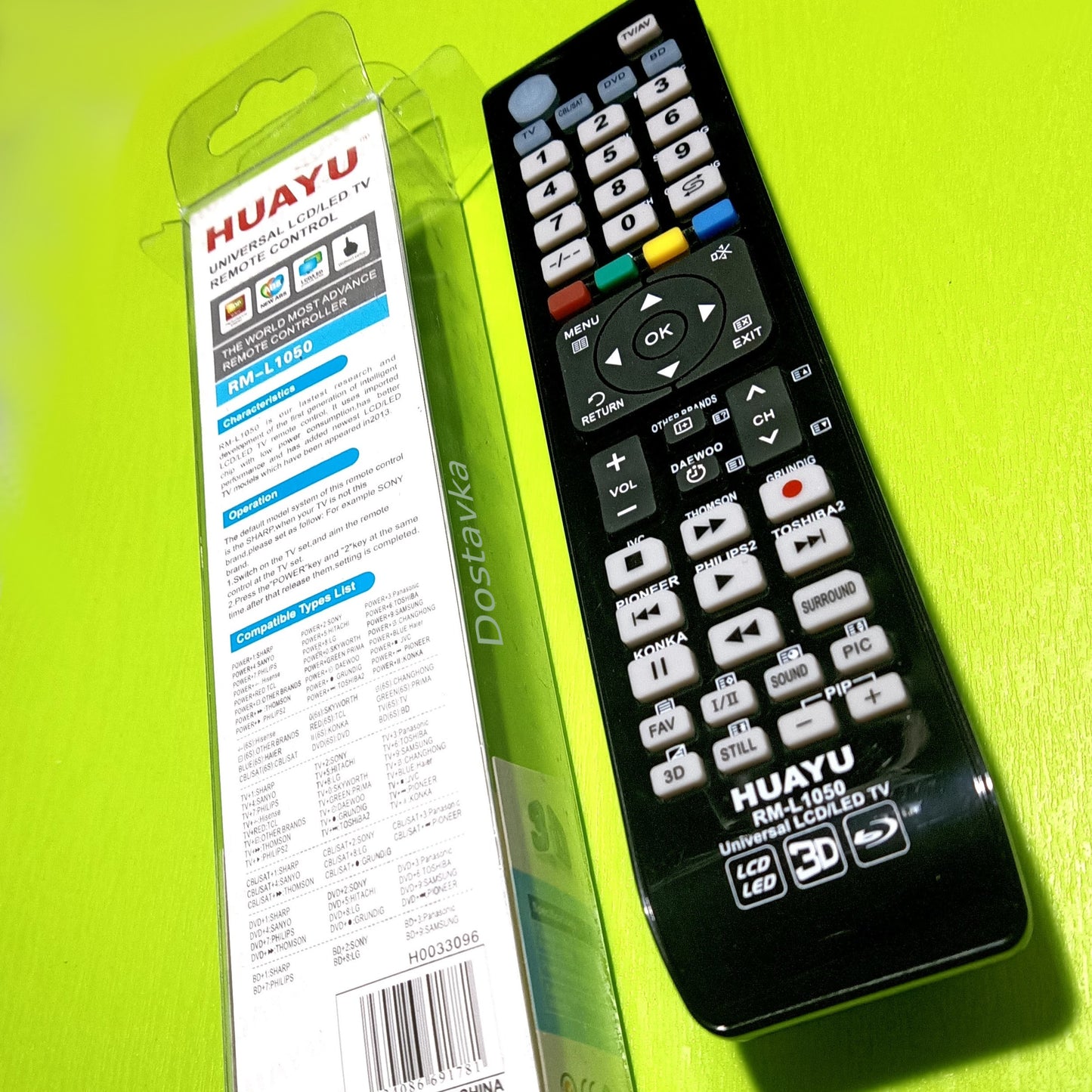 Universal remote control HUAYU RM-L1050 for music center (Blu-ray) LCD/ LED TV