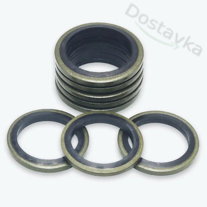 M5-M24 Sealing Washer Gasket Ring for High Pressure Hydraulic Connections (Metal + NBR)