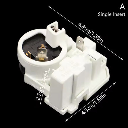 ZEM Refrigerator Starter Relay Overload Protector (A2G23, 8100, 1-Pin)