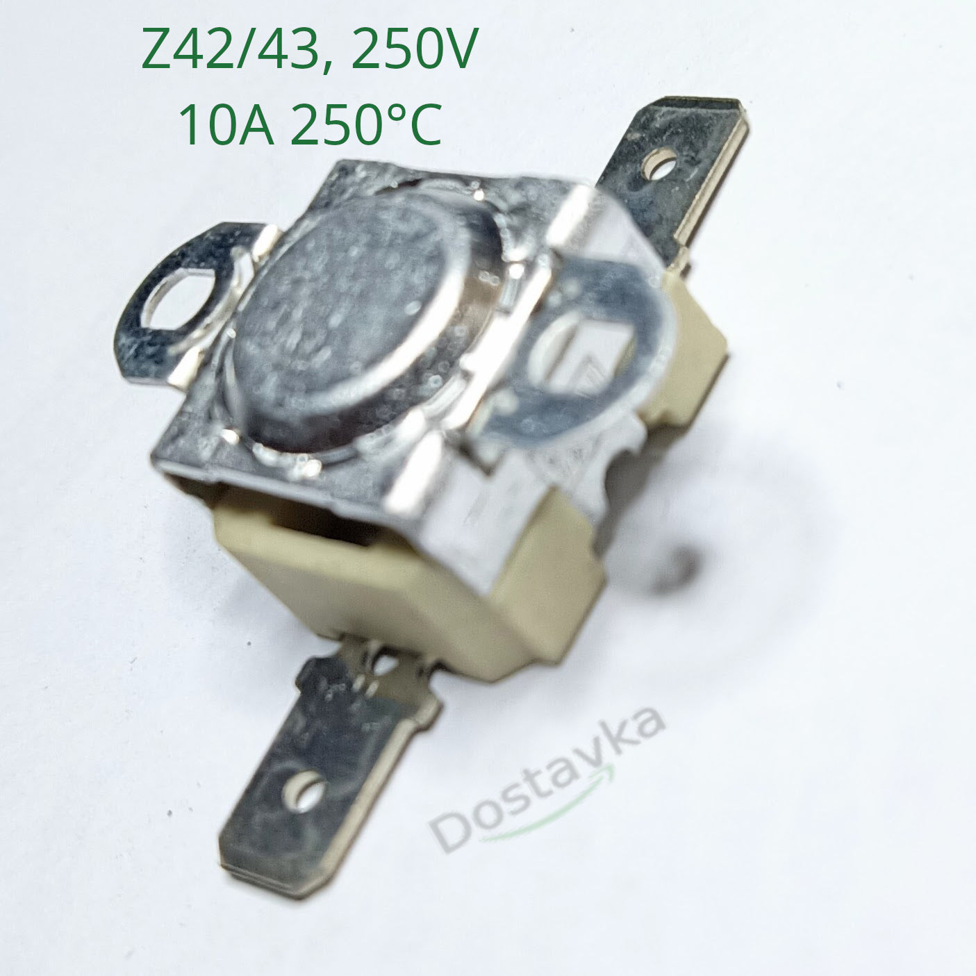 Normally closed ceramic thermostat Z42/43, 250V, 10A 250°C degrees