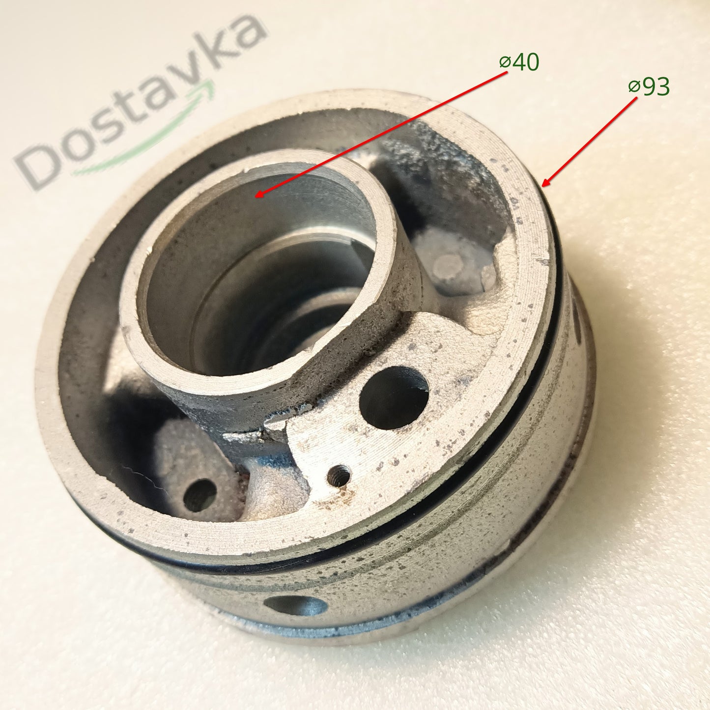 Flange shield for submersible pump Sprut 4SKm100 (Ø96*53.5*Ø40) (pressure plate) (since 2012) (cast iron) NPO (A17)
