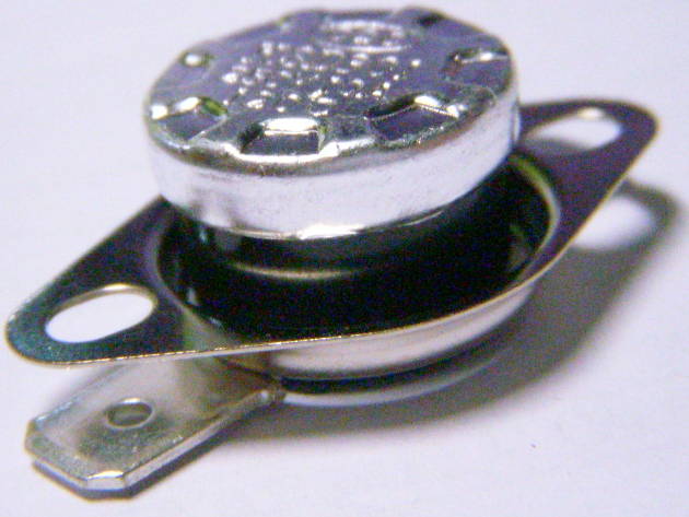 Mini thermostat KSD301 for boiler up to 120°C for 10 Amp