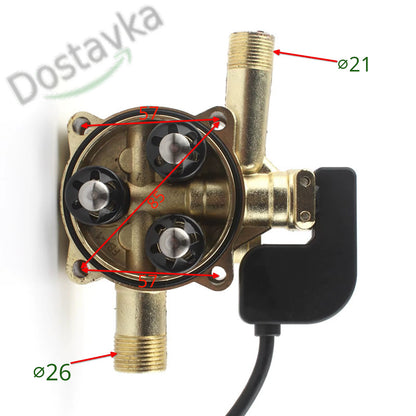 High pressure pump (inlet 26 outlet 22 mm) assembled for car wash