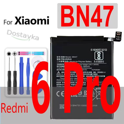 Battery BM47 Li-ion 3.85V 4000mAh for mobile phone Xiaomi