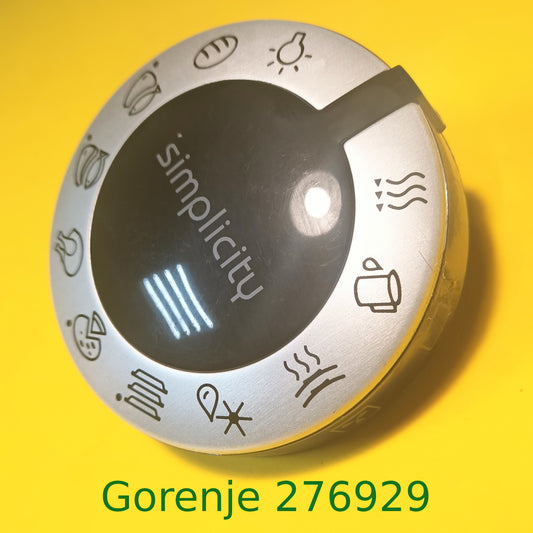 Ручка регулировки режимов 276929 для духового шкафа Gorenje черный