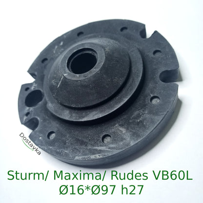 Shock absorber for vibration pump Rudes VB60L (Ø16*Ø97*27) (guma) (B11)