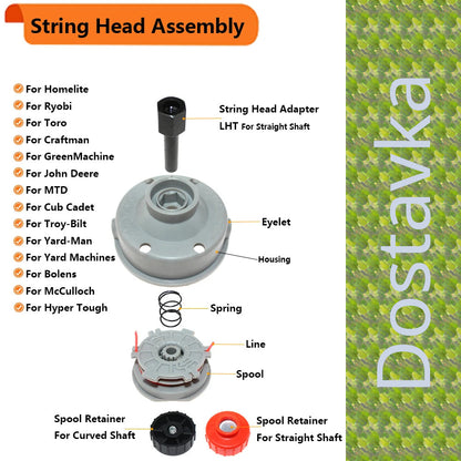 Trimmer head coil Homelite F3045 HBC26SJSN HBC26SBN HBC26SJS HBC26SJ HBC26SBS HLT26SDN ST385 (UT-15088B) (8 mm thread left / right)