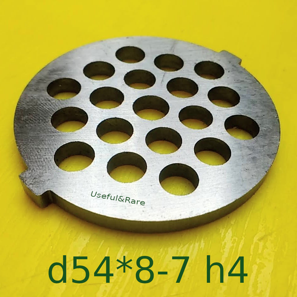 Screw meat grinder minced meat outlet grate d54 * 8 d7 h4