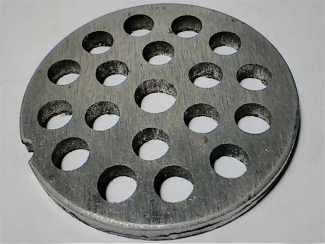 Meat grinder output grid 53*8-6.5 Assistant