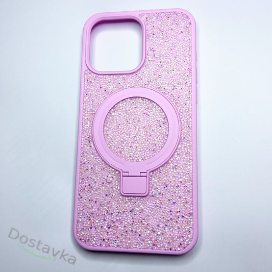 Swarovski Stand Case with MagSafe iPhone 15 Pro Max - Black